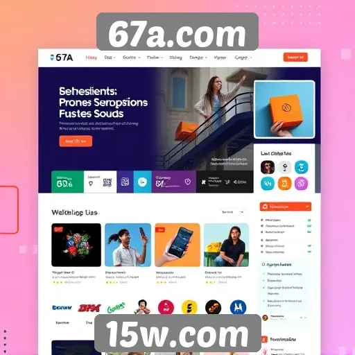 Análise da interface de usuário do site 67a.com